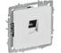 Розетка компьютерная IEK BRITE RJ45, категория 6, арктический белый РК11-БрАБ BR-K10-2-K91 1