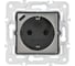 Розетка IEK SKANDY с заземлением и шторками, 16А, с USB C, 18Вт, никель SK-R17N SK-R14-16-U14-018-K50 2