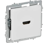 Розетка HDMI IEK BRITE РHDMI-0-БрАБ арктический белый BR-H10-K91