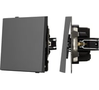 Механизм выключателя одноклавишный проходной Arlight SWT-TENDO-MKP1-SFPL-GR 1шт 054581