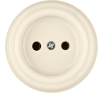 Розетка TDM ELECTRIC фарфоровая 2П 10А 250В слоновая кость, серия "Болонь" SQ1820-0311
