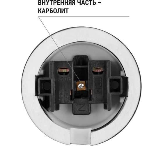 Розетка TDM ELECTRIC фарфоровая 2П 10А 250В черная, серия "Болонь" SQ1820-0005