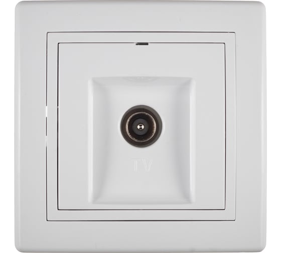 Розетка для антенны Aling-conel PRESTIGE TV, белая 612I.00 113036