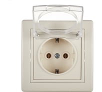 Розетка Aling-conel PRESTIGE 16A 250В с крышкой, бежевая 633.99 113226