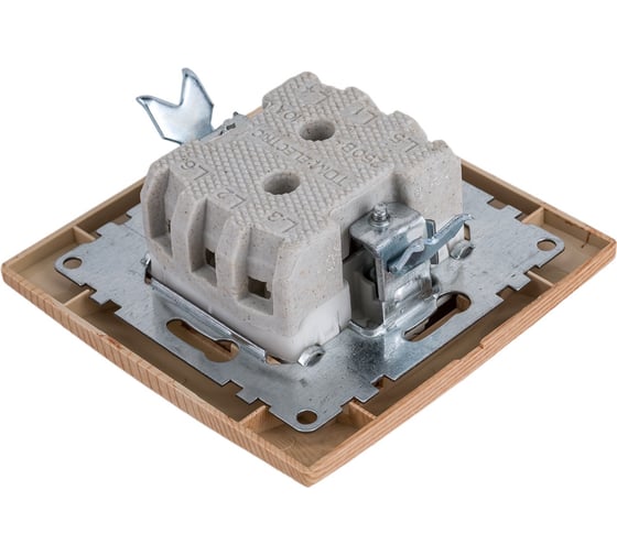 Выключатель TDM ELECTRIC 1 кл. 10А "ЭКО" (сосна) серия "Таймыр" SQ1814-0201