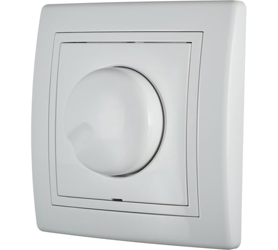Диммер Aling-conel PRESTIGE с поворотным однополюсным выключателем 40-400VA, белый 6173.00 113052 1