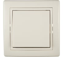 Проходной 1-клавишный выключатель Aling-conel PRESTIGE 10AX 250В, бежевый 607.99