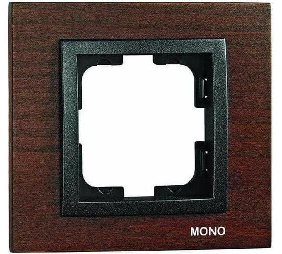 1-а рамка Mono Electric STYLE wood, орех 107-510000-160