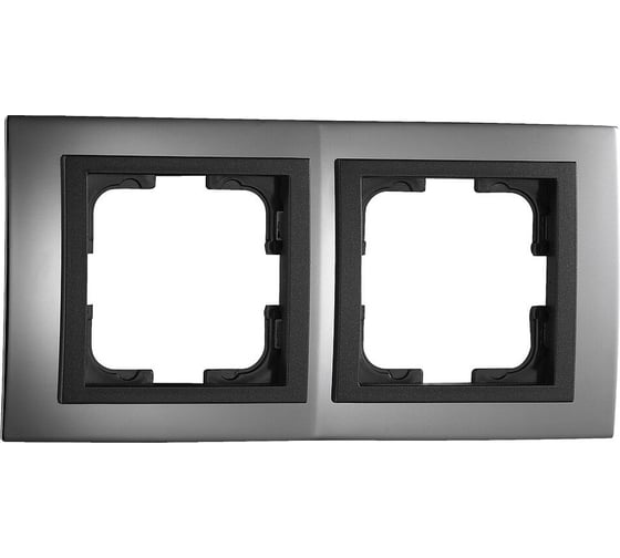2-а рамка Mono Electric CHROME графит 106-420000-161 1