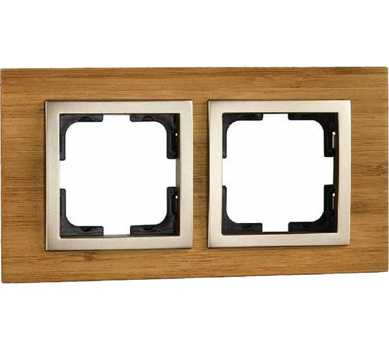 2-а рамка Mono Electric STYLE wood, бамбук 107-530000-161 1