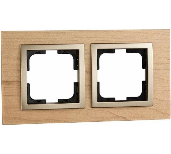 2-а рамка Mono Electric STYLE wood, клен 107-520000-161 1