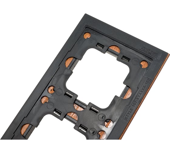 3-а рамка Mono Electric STYLE wood, орех 107-510000-162