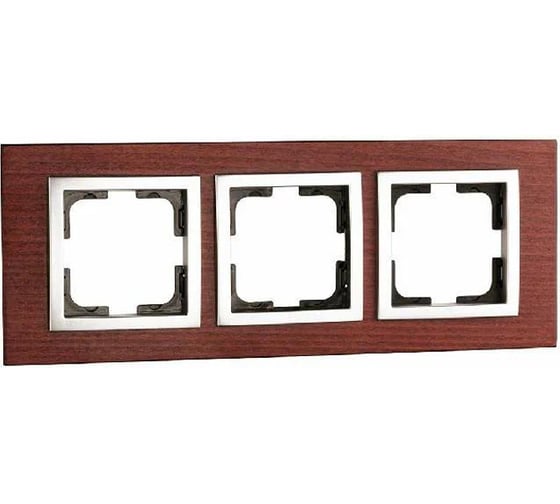 3-а рамка Mono Electric STYLE wood, черешня 107-500000-162 1