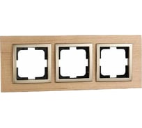 3-а рамка Mono Electric STYLE wood, клен 107-520000-162