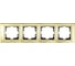4-а рамка Mono Electric CHROME золото 106-440000-163 1