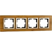 4-а рамка Mono Electric STYLE wood, бамбук 107-530000-163