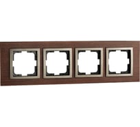 4-а рамка Mono Electric STYLE wood, орех 107-510000-163