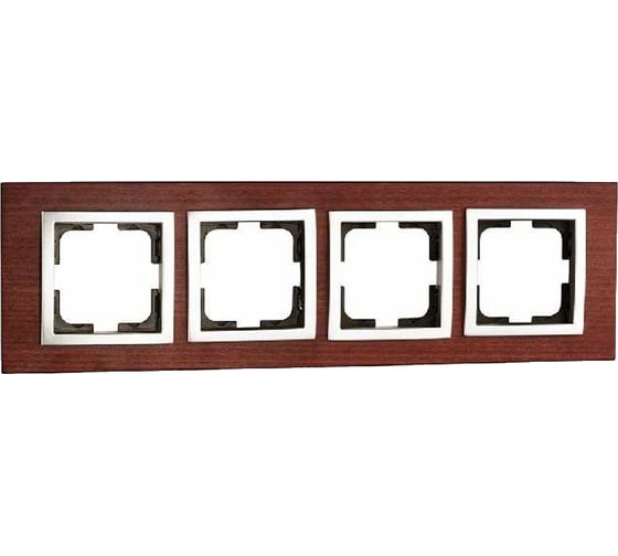 4-а рамка Mono Electric STYLE wood, черешня 107-500000-163