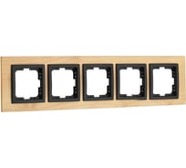 5-а рамка Mono Electric STYLE wood, клен 107-520000-164