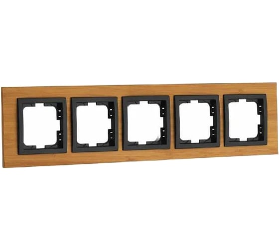 5-а рамка Mono Electric STYLE wood, бамбук 107-530000-164