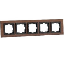 5-а рамка Mono Electric STYLE wood, орех 107-510000-164