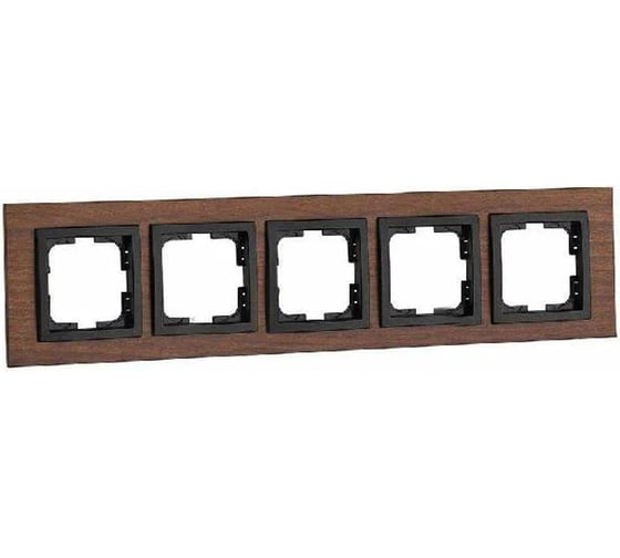 5-а рамка Mono Electric STYLE wood, орех 107-510000-164 1
