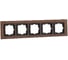 5-а рамка Mono Electric STYLE wood, орех 107-510000-164 1