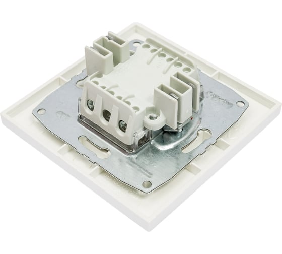 Двухклавишный выключатель Mono Electric DESPINA жемчуг 102-252525-102