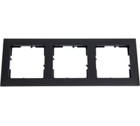 Рамка декоративная универсальная Legrand SUNO 3-постовая Цвет Антрацит 721523
