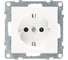 Силовая розетка Legrand SUNO 2К+З 16А 250В с защитными шторками. Винтовые зажимы. Цвет Белый 721124 1