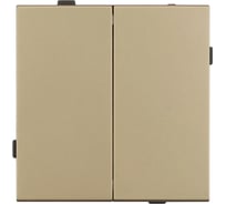 Механизм выключателя двухклавишный непроходной Arlight SWT-TENDO-MK02-SFPL-GD 1шт 054545