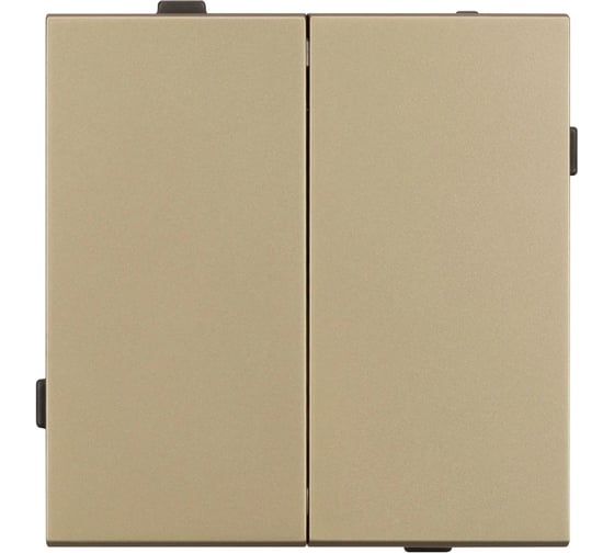 Механизм выключателя двухклавишный непроходной Arlight SWT-TENDO-MK02-SFPL-GD 1шт 054545 1