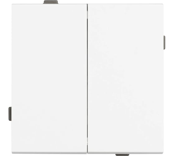 Механизм выключателя двухклавишный непроходной Arlight SWT-TENDO-MK02-PL-WH 1шт 054058 1