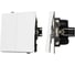 Механизм выключателя двухклавишный непроходной Arlight SWT-TENDO-MK02-PL-WH 1шт 054058 3