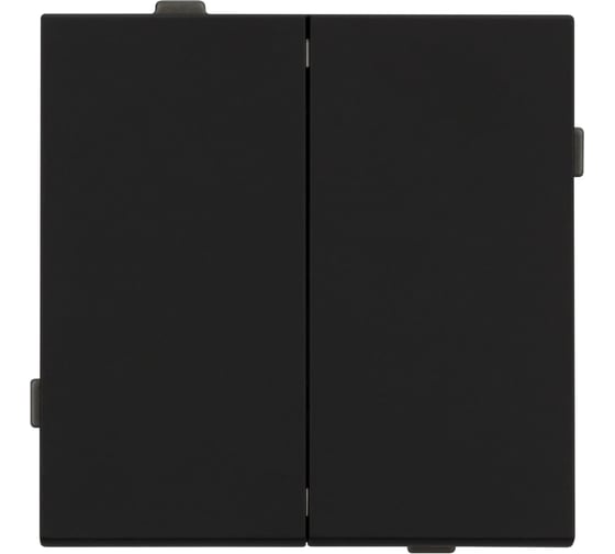 Механизм выключателя двухклавишный непроходной Arlight SWT-TENDO-MK02-SFPL-BK 1шт 054544 1