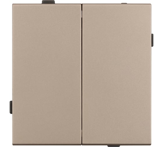 Механизм выключателя двухклавишный непроходной Arlight SWT-TENDO-MK02-PL-GD 1шт 054061 1
