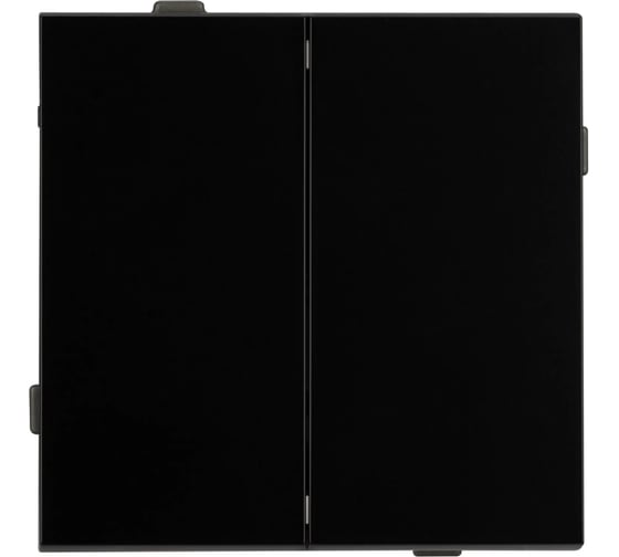 Механизм выключателя двухклавишный непроходной Arlight SWT-TENDO-MK02-PL-BK 1шт 054059 1