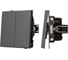 Механизм выключателя двухклавишный проходной Arlight SWT-TENDO-MKP2-SFPL-GR 1шт 054555 3