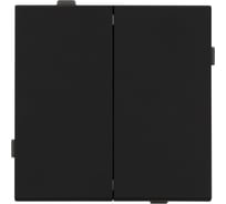 Механизм выключателя двухклавишный проходной Arlight SWT-TENDO-MKP2-SFPL-BK 1шт 054553