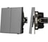 Механизм выключателя двухклавишный проходной Arlight SWT-TENDO-MKP2-PL-GR 1шт 054068 3