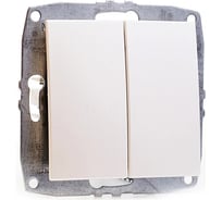 Механизм двухклавишного выключателя Mono Electric L/D, крем 500-002525-102