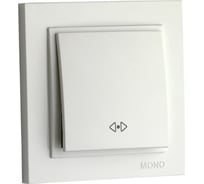 Одноклавишный перекрестный выключатель Mono Electric DESPINA жемчуг 102-252525-112