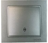 Одноклавишный проходной выключатель Mono Electric DESPINA антрацит 102-242425-109