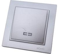 Одноклавишный выключатель с подсветкой Mono Electric DESPINA антрацит 102-242425-101