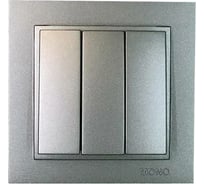 Трехклавишный выключатель Mono Electric DESPINA антрацит 102-242422-114