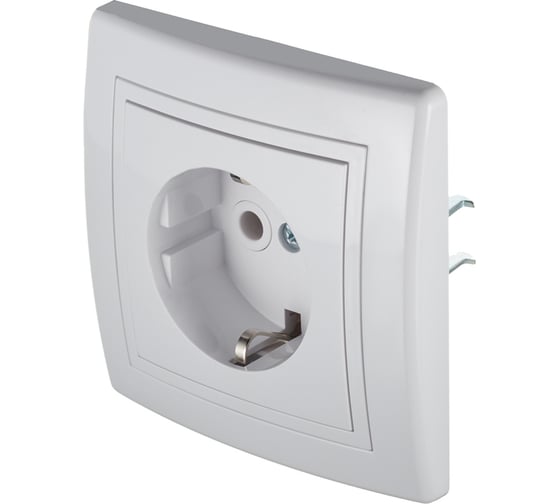 Розетка Aling-conel PRESTIGE 16A 250В с поликарбонатовой вставкой, белая 113025 630.00