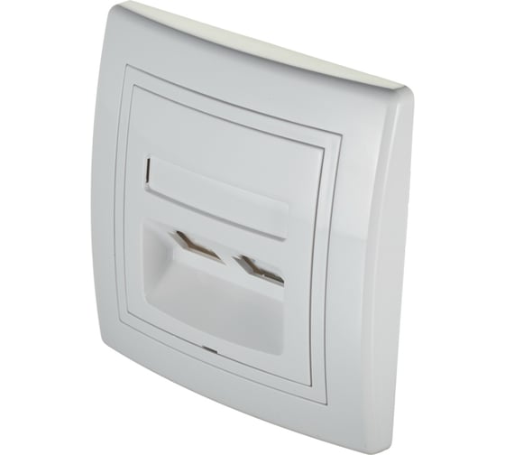 Телефонная розетка Aling-conel PRESTIGE 2xRJ12 6/4 Cat3, белая 613.00 113060