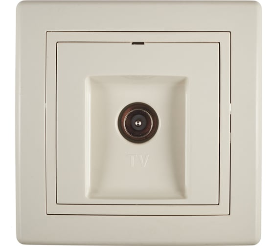 Розетка для антенны Aling-conel PRESTIGE TV, бежевая 612I.999 113075