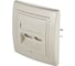 Коммуникационная двойная розетка Aling-conel PRESTIGE RJ45 Cat5e UTP, бежевая 614.99 113220 2