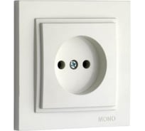 1-а розетка без земли Mono Electric DESPINA жемчуг 102-252522-116